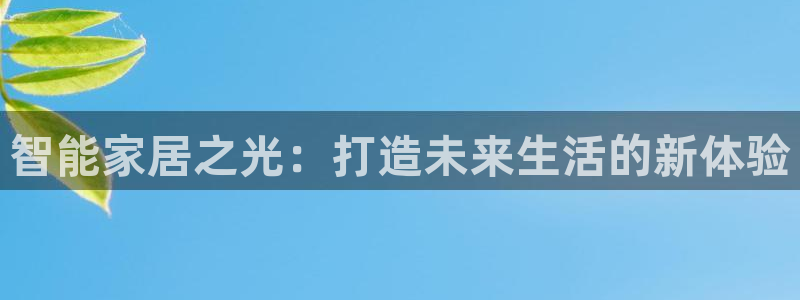 智能家居之光:打造未来生活的新体验
